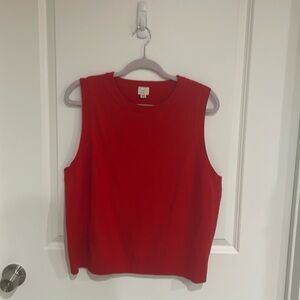 Red Knit Tank (XXL)